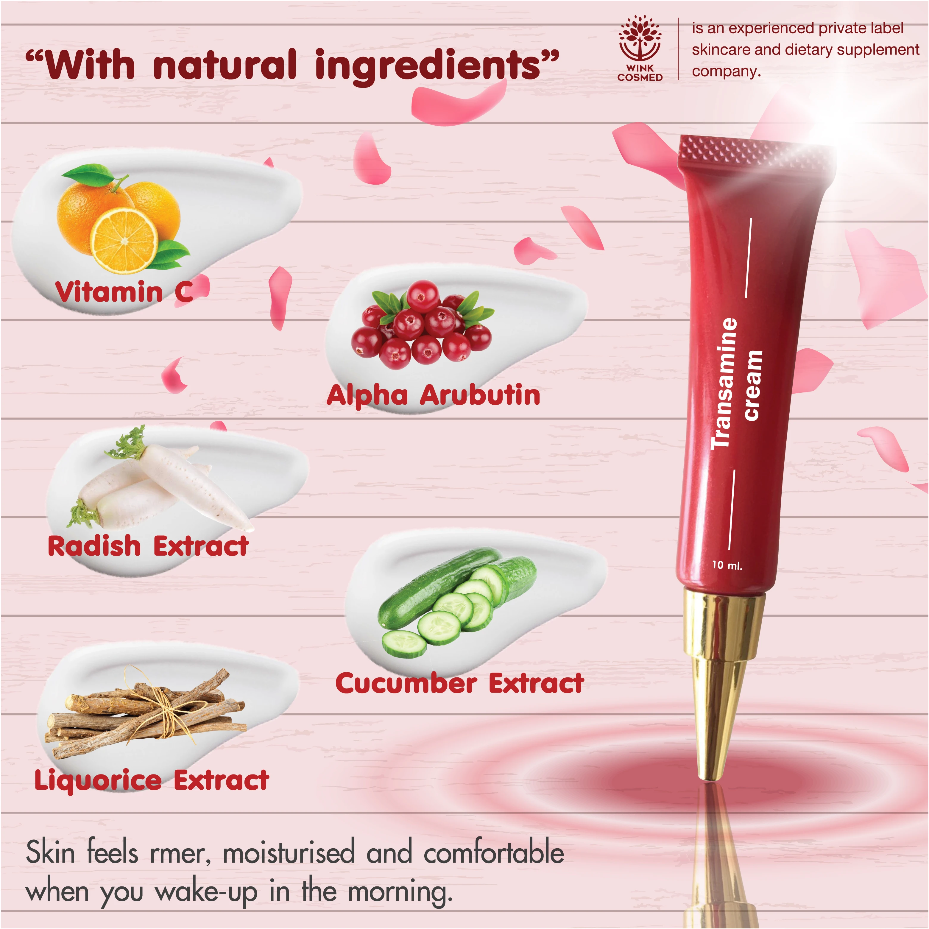 OEM ODM Tranexamic Cream Brightening Whitening Skin Face Care Set Soothing Tranexamic Acid Anti Melasma Blemish Spot Fade