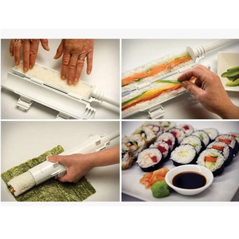 Household cylindrical barrel sushi maker rice ball mould kitchen sushi tool diy rice ball mould