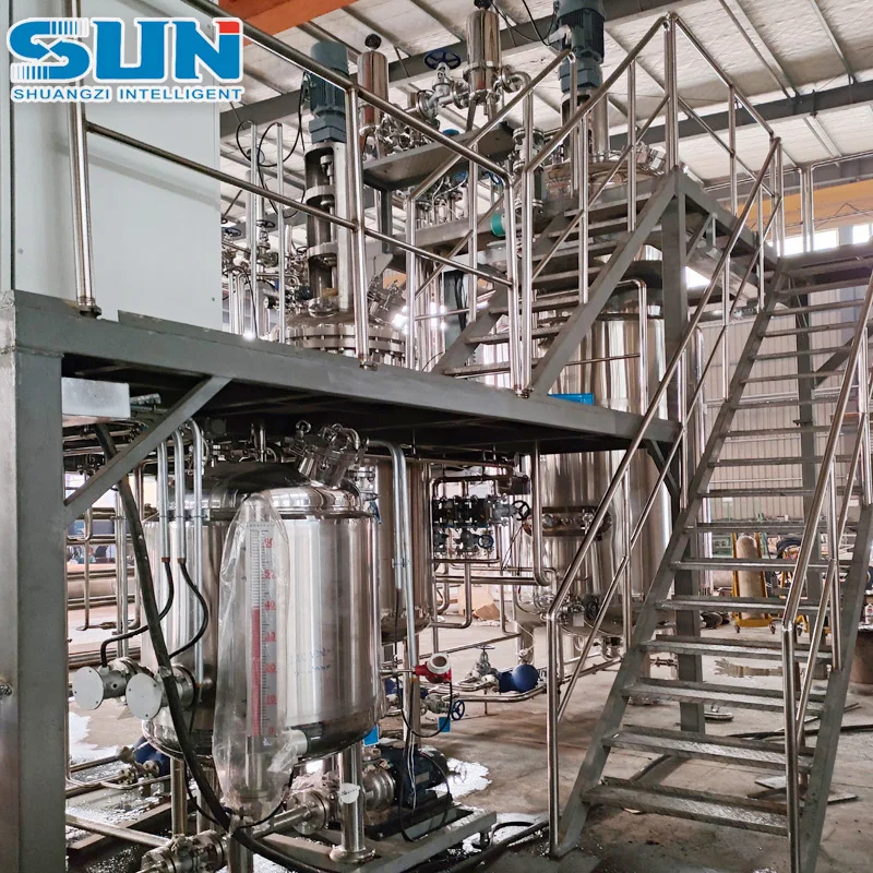 50L-500L-5000L Microbial Fermentor Bioorganic Fertilizer Active Bacteria Triple Fermentation Tank