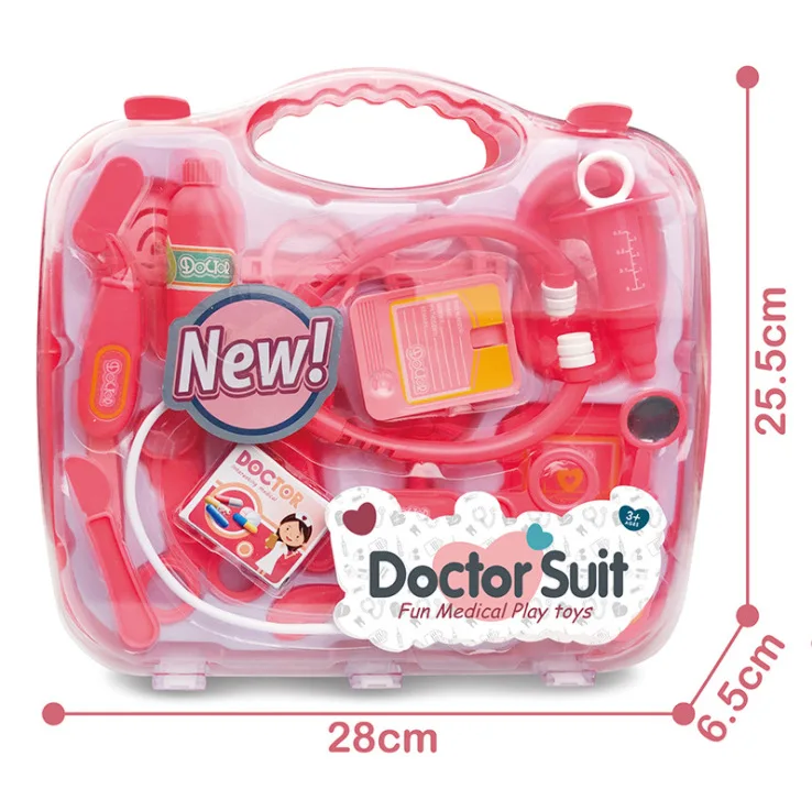 Children play nurse play house simulation stethoscope toy set Medical medicine box