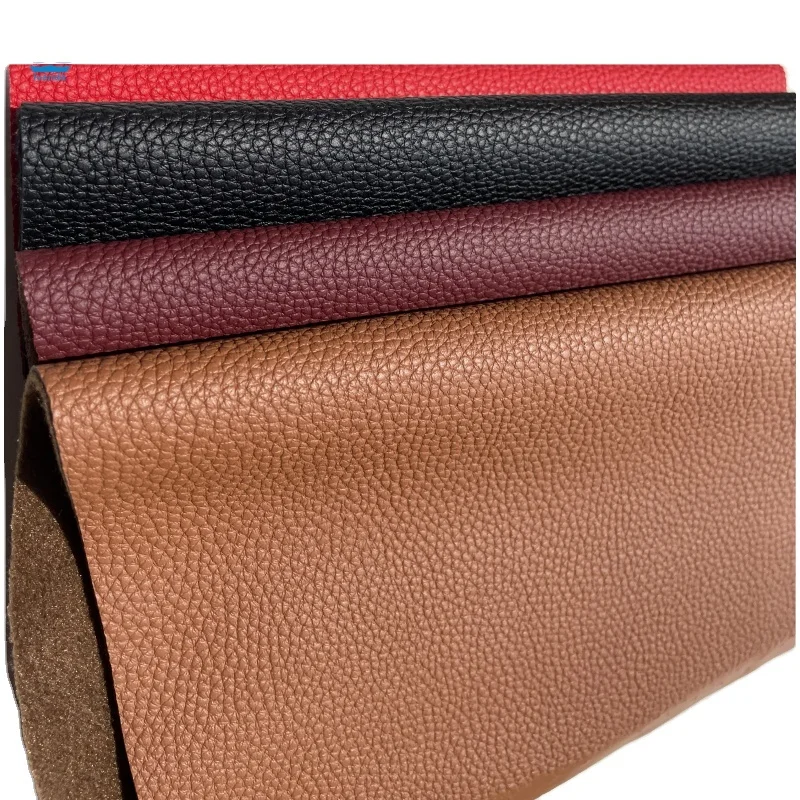 Thickness and color can be customized PU Leather Fabric Microfiber  Faux Leather Synthetic Sofa Car Seat Leather
