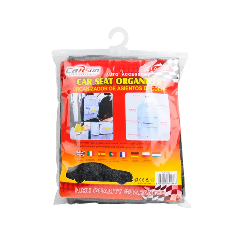 CARSUN  Car Seat Storage Organizer Fabric Child Anti-kick Holder Accessories Supplies Auto Stowing Tidying Car Seat Storage