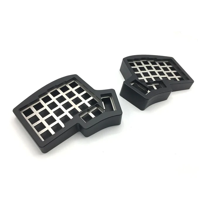 Custom CNC Machining Metal Aluminum Mechanical Keyboard Case Plate Kit with Micro Machining Drilling Rapid Prototyping Wire EDM