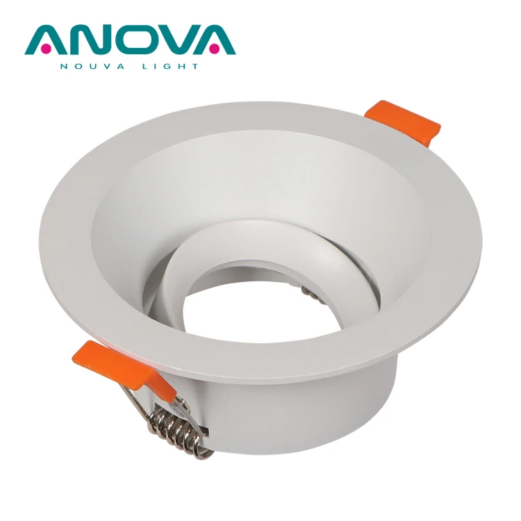 Adjustable LED Light Housing MR16 GU10 Recessed Ceiling Light Fitting Downlight Frame