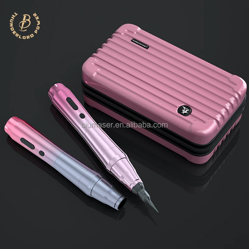 TP010 Rechargeable Wireless Tattoo Machine Rotary Dermografo Eyebrow Microblading Permanent Makeup Tattoo Pen Machine Wireless