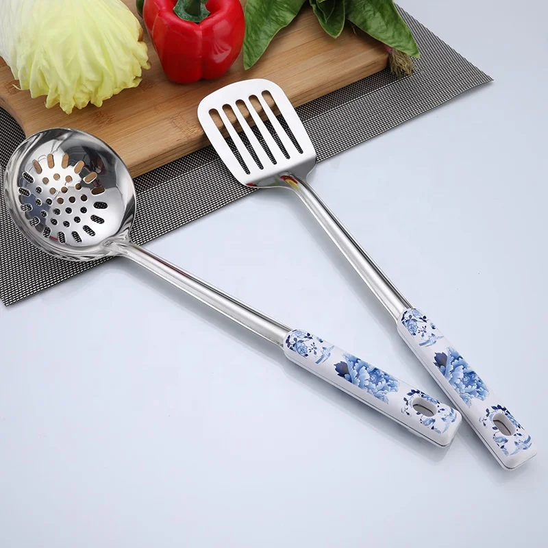 kitchen Accessories Stainless Steel Dinner Spoon Type 4pcs Set Classic Style Cooking cocina Tools