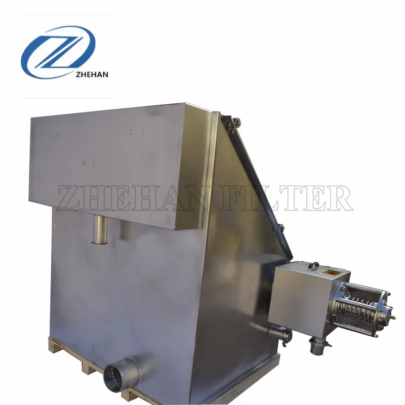 biogas residue Dewatering Machine solid liquid separator slurry drying used manure separator with slant screen