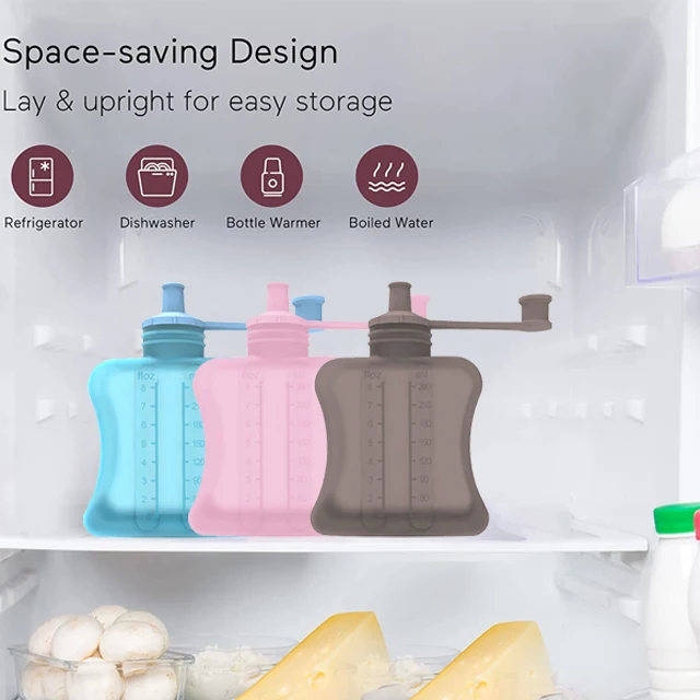 240ML Breast Milk Storage Freezer Bags Reusable Breast Milk Storage Bags Eco Friendly Cooler Bag For Breast Milk