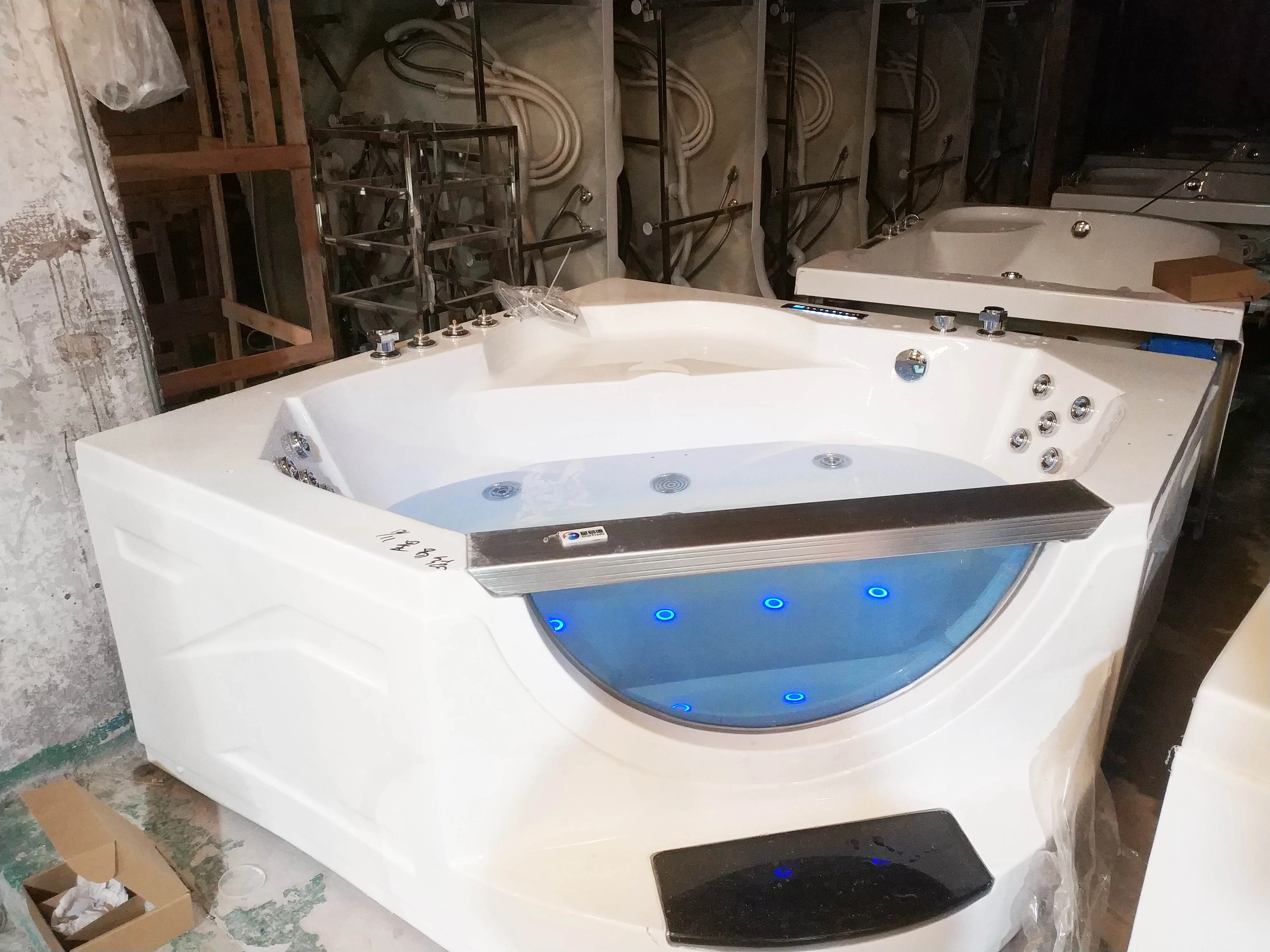acrylic bathroom corner bathtub whirlpool massage bath tub