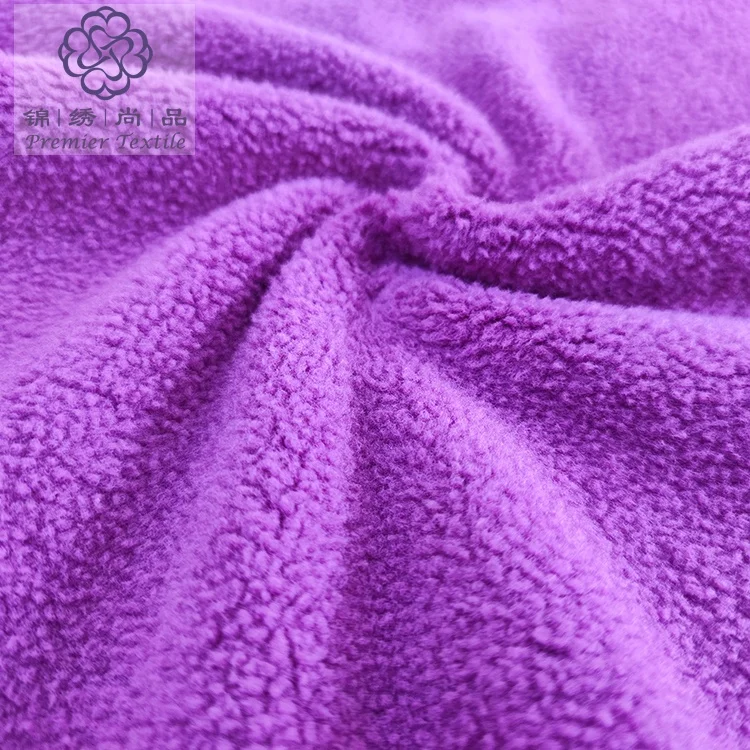 Wholesale 100 Cotton Fabric Polar Fleece Textile Fabric Brushed Knitted Combed Cotton Terry Fleece Fabric For Hoodies