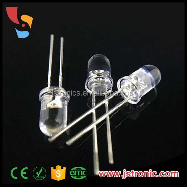 Juhong led diode 1.8v-2.2v 5mm 620nm/630nm/640nm/660nm red dip led free sample