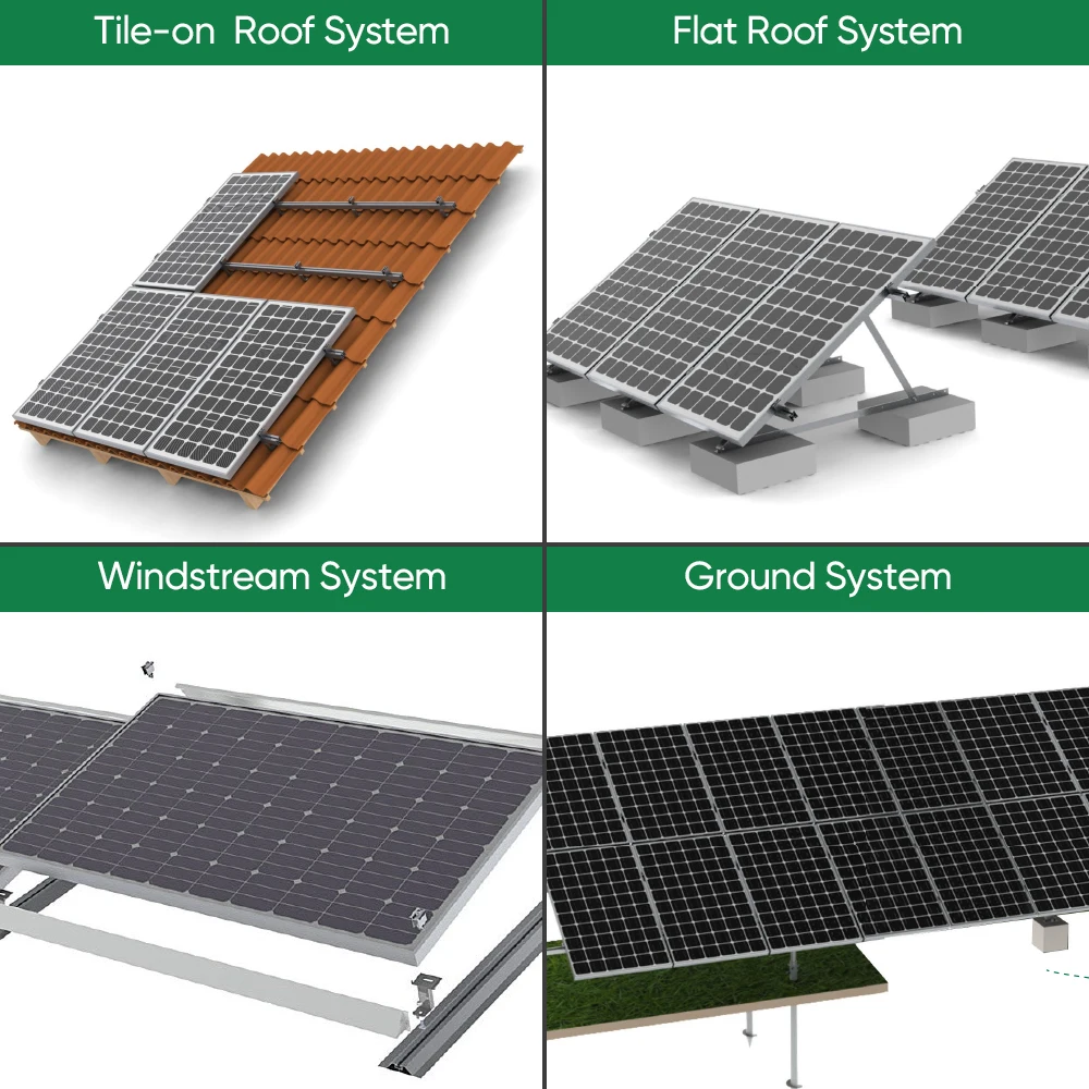 Hybrid Solar System 10 Kw 20 Kw 50 Kw 100 Kw House Off Grid Solar Power System