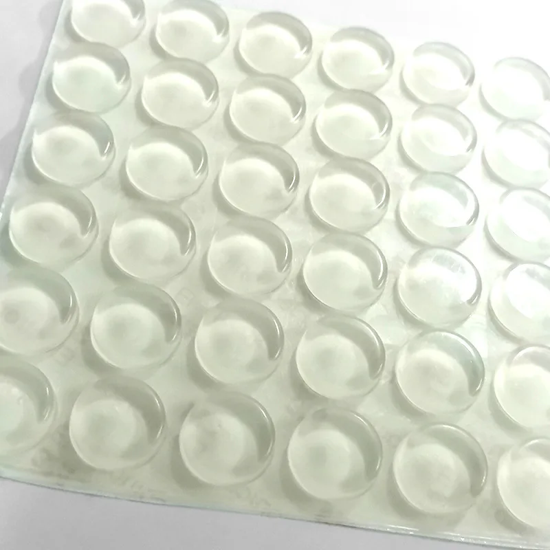 10mm to 25mm column shape Self Adhesive Clear Cupboard Door Drawer Bumpers for Kitchen Cabinets Cutting Boards Picture Frames