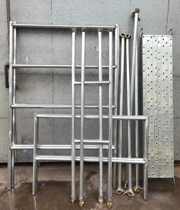 New Arrival Industrial Design Style Ladder Factory Built Steel Pipe Galvan Metal Scaffoldings for Construction Usage