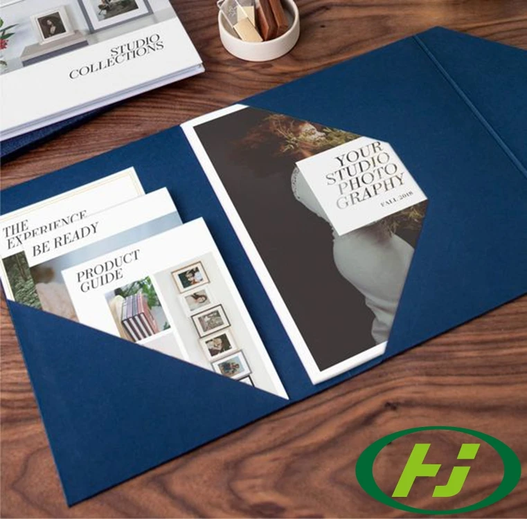 Office Cardboard Paper Custom Logo Printing  Binder File Folder