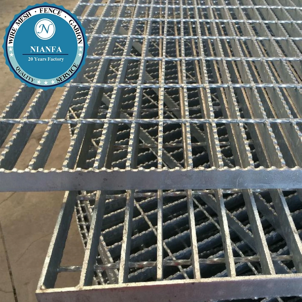Промышленная оцинкованная усиленная зубчатая стальная решетка для
