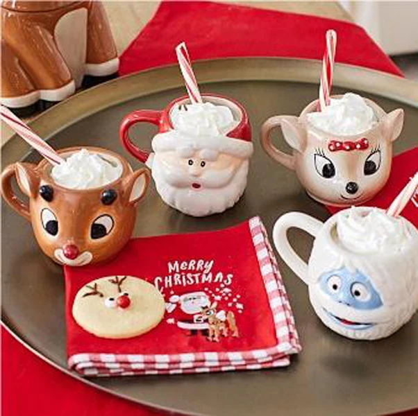 Роскошные товары для рождественской вечеринки кухонная фарфоровая посуда детей керамическая чайник с крышкой набор посуды