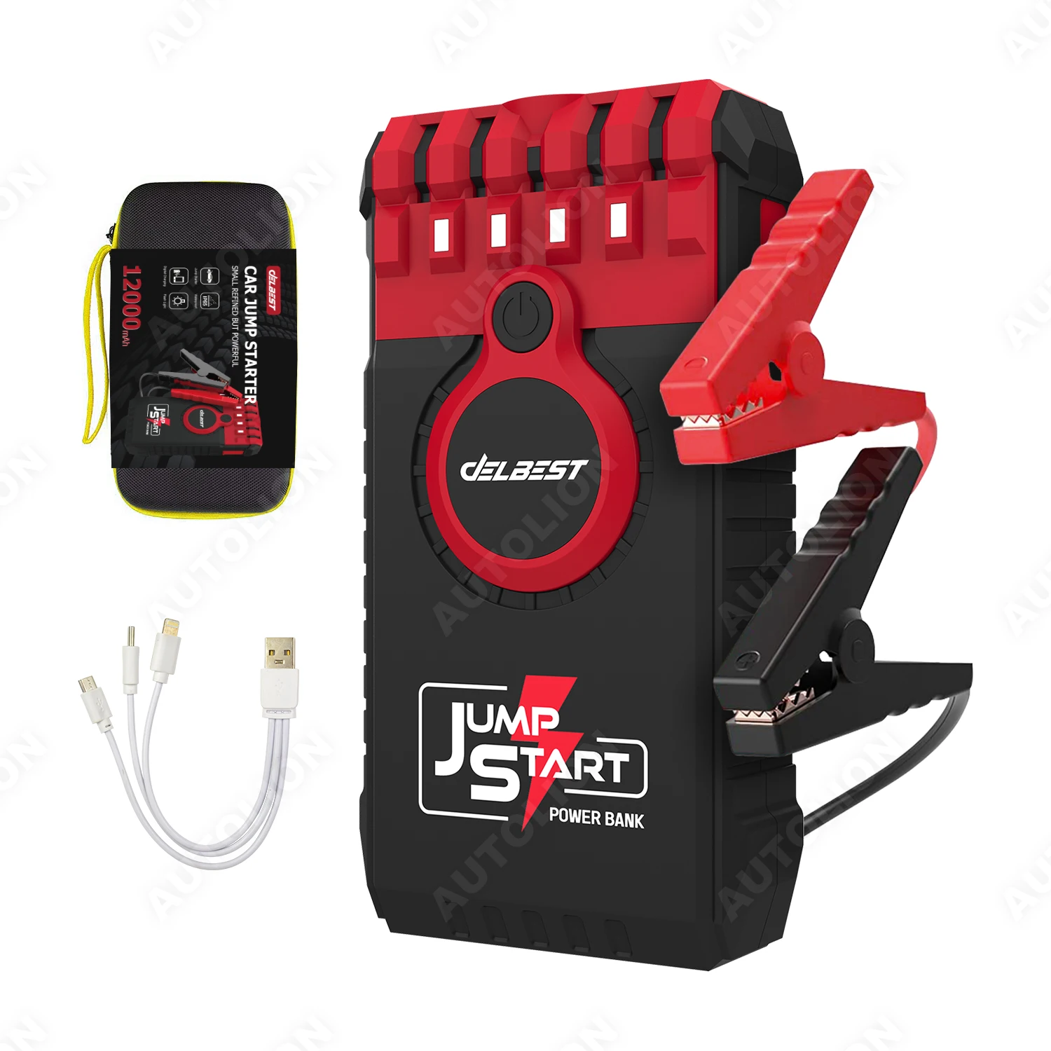 Mini Portable Emergency Battery Jump Starter 12000mAh 12V Car Jumper Starter Battery Power Bank Car Power Supply