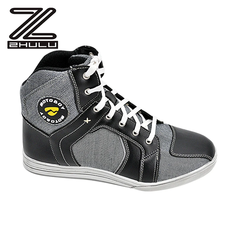 Popular reflective Motorbike shoes Recreational protective motorcycle riding boots