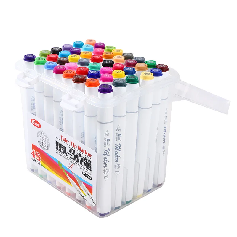 48 colors alcohol based ink graffiti marker set with bright colors
