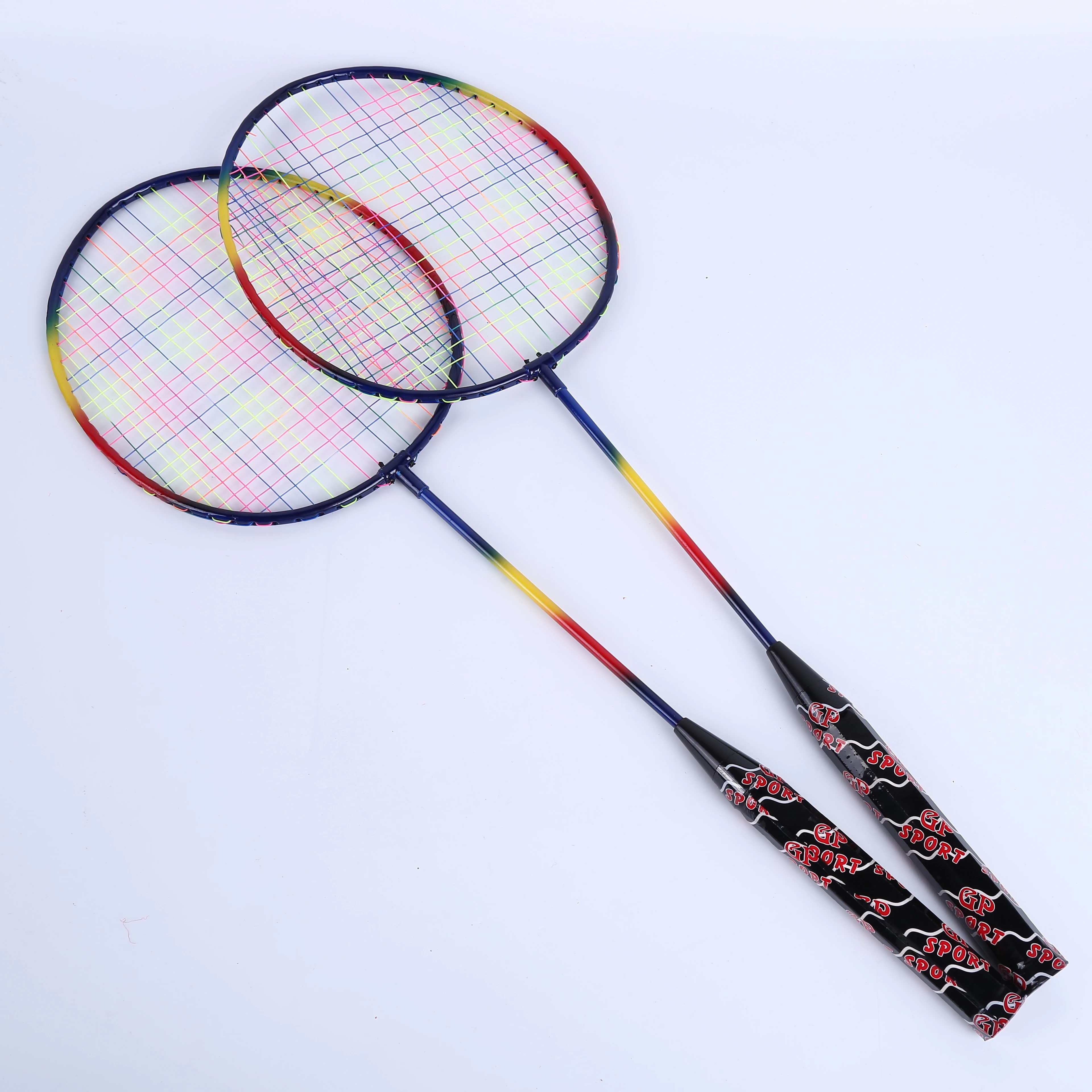 Оптовая продажа непрофессиональные разноцветные спортивные снаряжения на открытом воздухе игрушки ракетки для бадминтона
