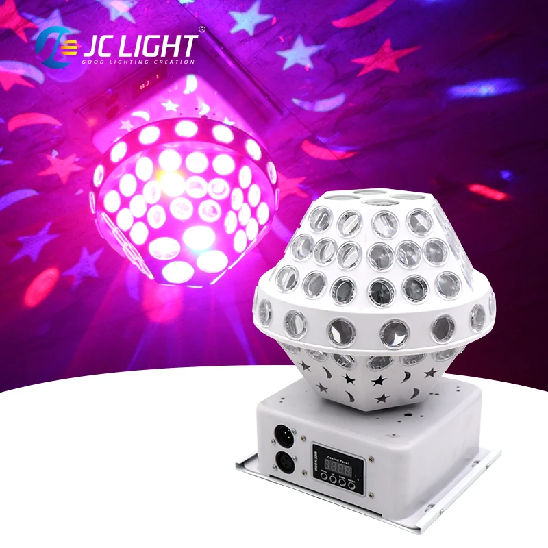Led Magic Rotating Ball Dj Disco Laser Light Dmx Control Sound Activated Disco Dj Party Light Crystal Magic Ball Disco Lights