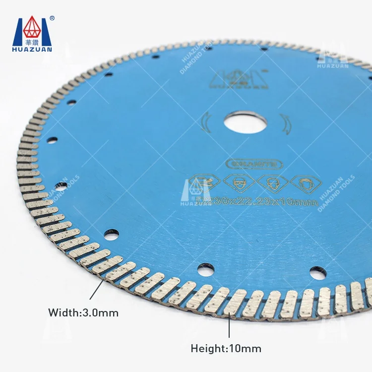 Turbo saw blade diamond cutting disc for granite stone concrete brick