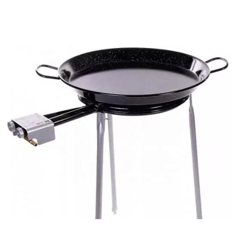 Wholesale Kitchen Appliances Enamel Non Stick Cookware Double Sided Fry Pan Seafood/Mini Paella Pan Pot Frying Pan Set