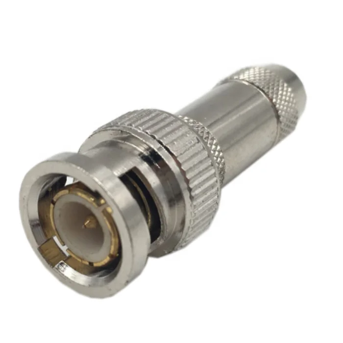 RG58 RG59 RG6  RF coaxial  male clamp lock  BNC connector adapter for CCTV