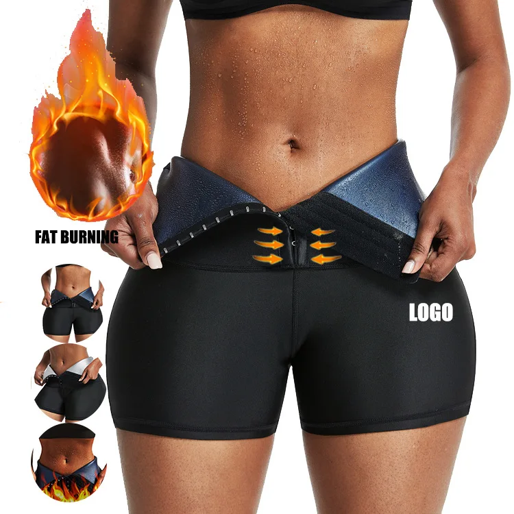 Sauna Suit Sweat Pants with High Waist Slimming Shorts Compression Thermo Workout Fitness Thighs Body Shaper