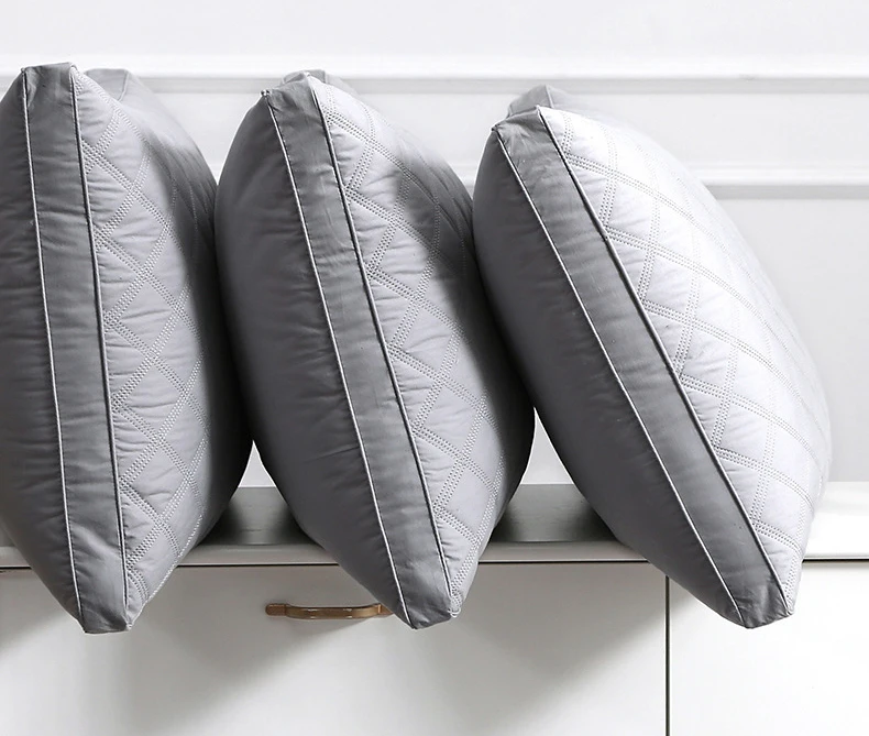 Comfortable sleeping 5 star 100% cotton feather silk Hilton Hotel Pillow