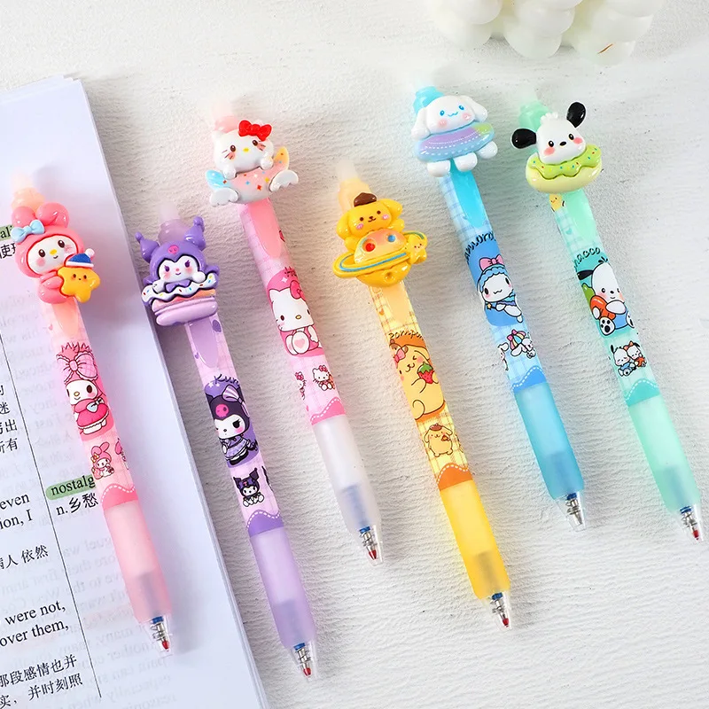 Ready to Ship Japanese Cartoon Sanrioed Press 3D Resin Erasable Blue Gel Pen Water Pen