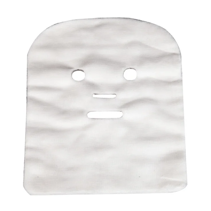 Professional Diy Gauze Facial Mask Gauze Cut-Out Facial Mask Paper Cotton Gzuze Mask For Salon