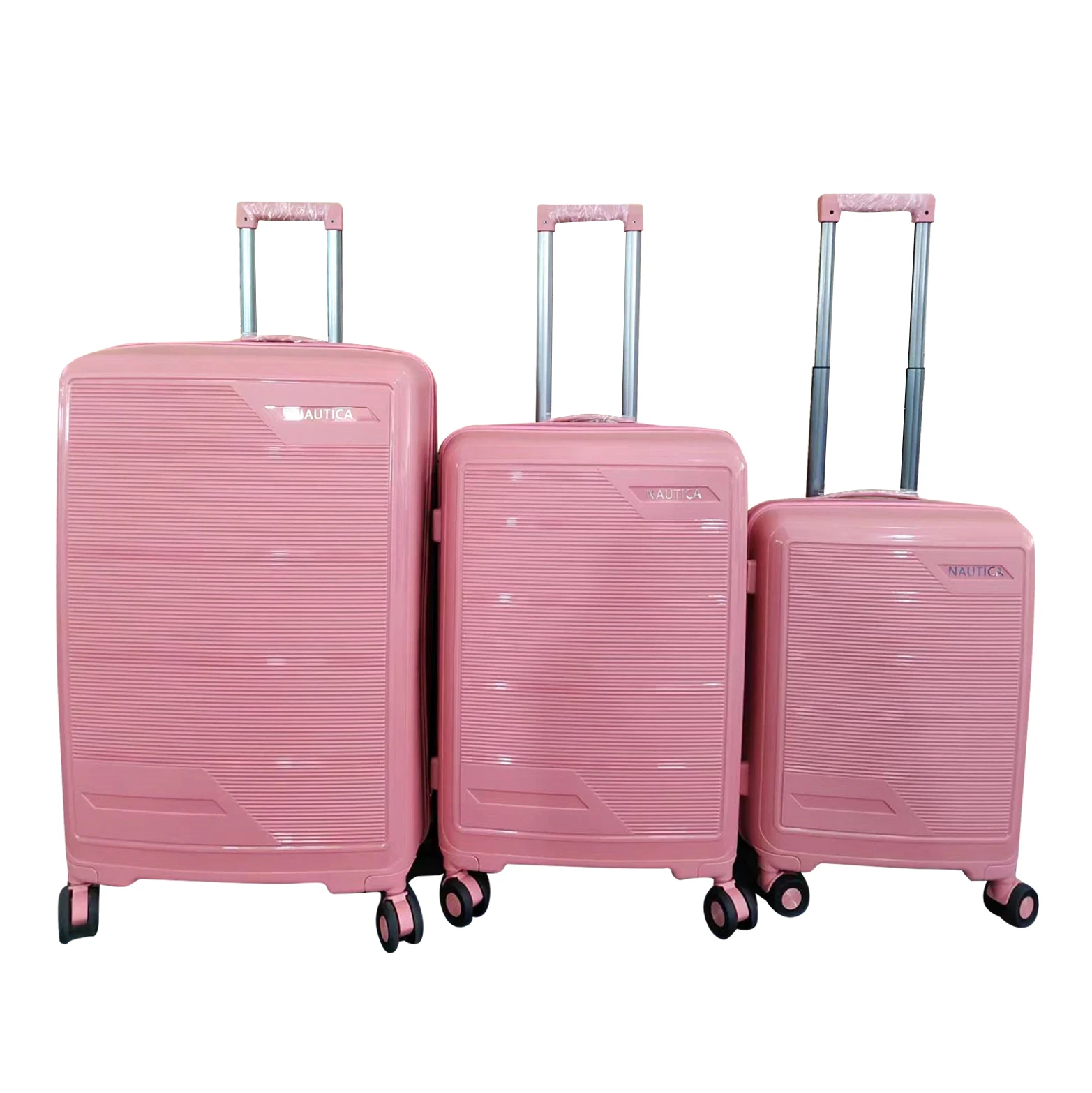 Bojun Wholesale luggage set  pp high quality factory suitcase TSA lock double wheel trolley suitcase 3 PCS / SET  20 24 28