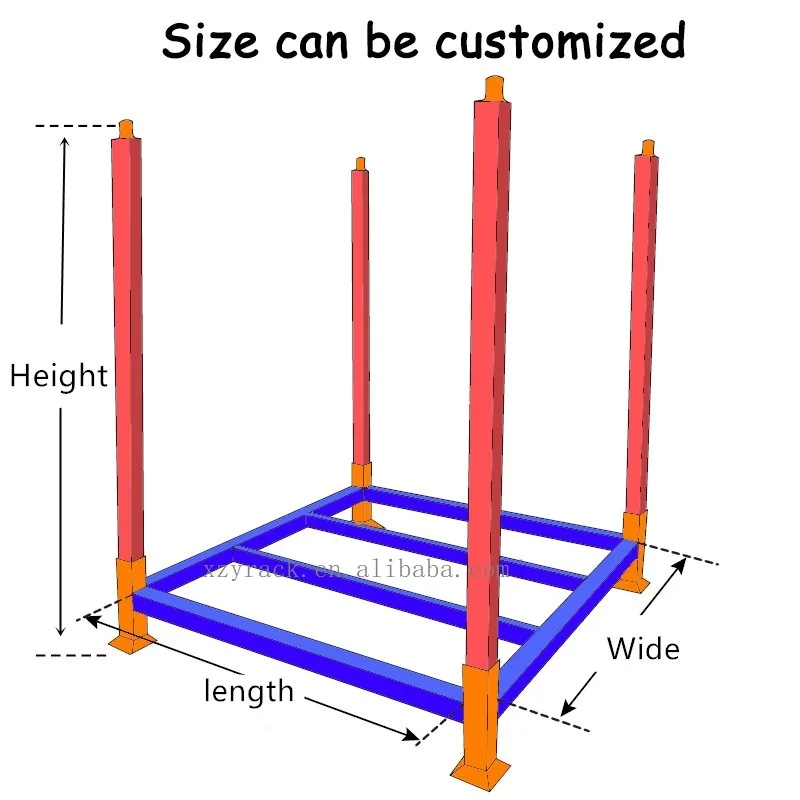 XZY industrial storage racks for warehouse portable stack racks collapsible pallet racking