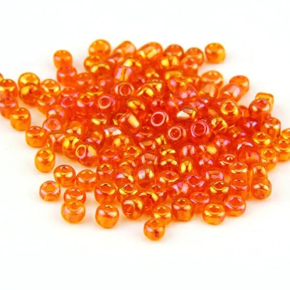 SC Wholesale Transparent Glazed Color Delicate Glass Seed Beads AB Colors For Wedding Scarf Loose Beads For Bracelet earrings