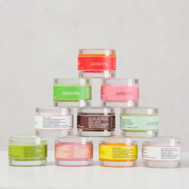 Double Effect Lip Skincare Treatment Lip Scrub Lip balm, lip mask, Lip Exfoliator & Moisturizer