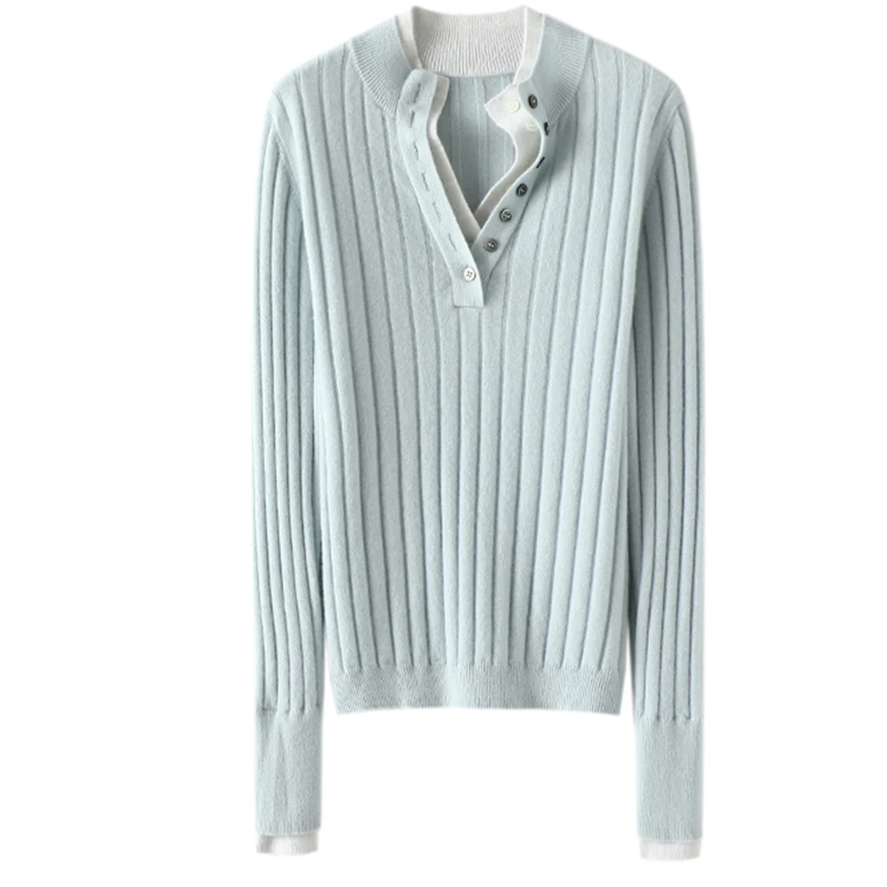 knitted bottom jumper  autumn and winter sweater cashmere women