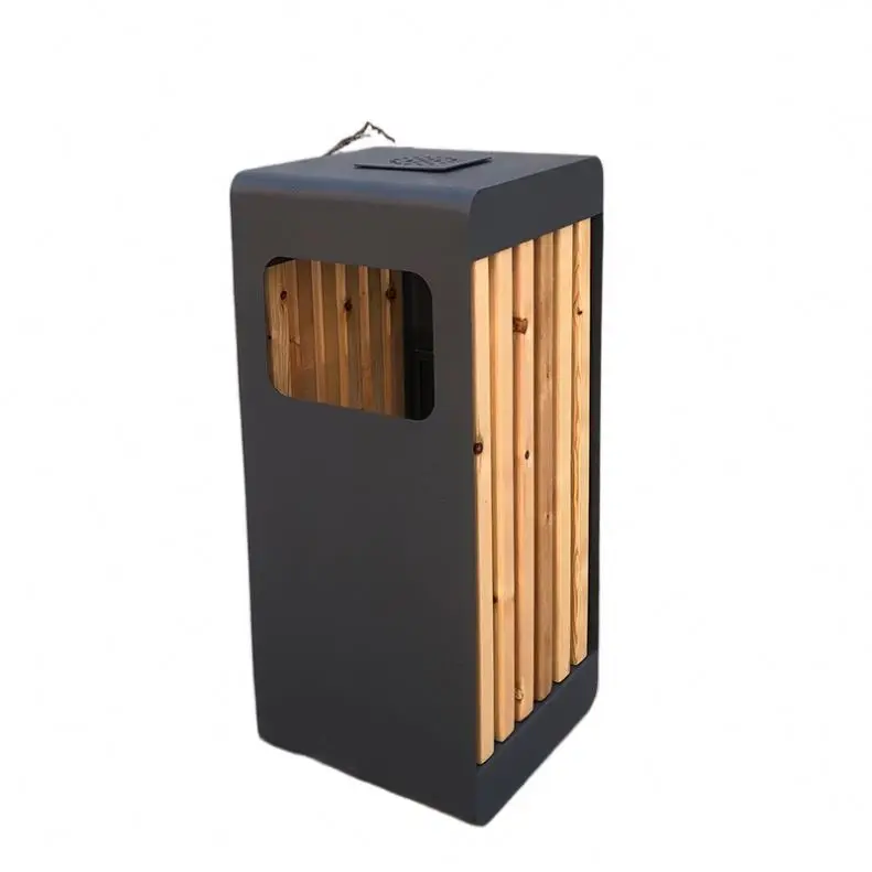 Superior Quality Recycled Garbage Can Dust Bin 2 In 1 Stainless Steel Outdoor Trash Can For Outside And Indoor