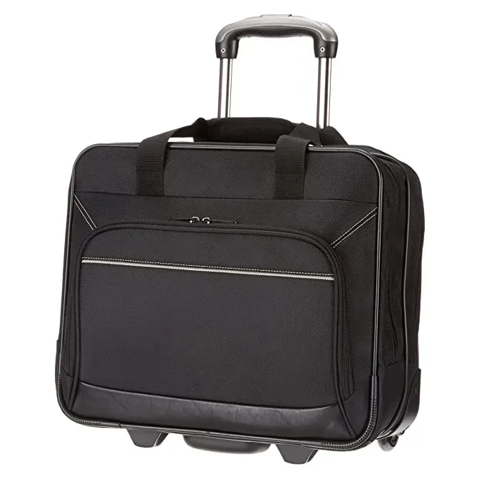 TINYATWholesale Durable Men Water Resistant Rolling Work Business Travel Briefcase 17 Inch Laptop Trolley Duffel Bag