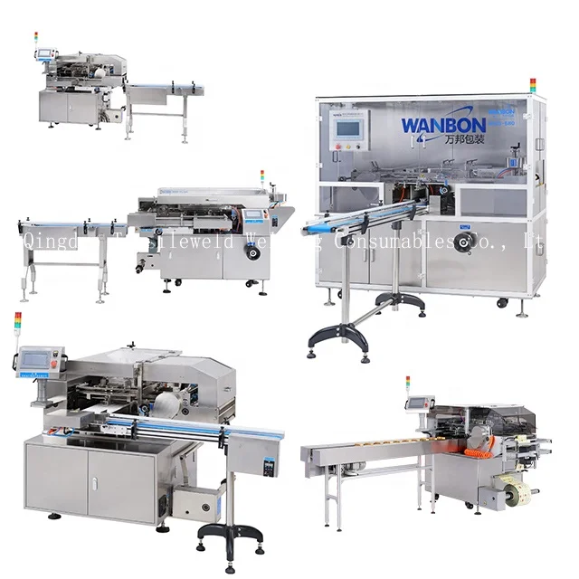 Fully Auto 3D Carton Box BOPP Biscuits Box Wrapping Packing PVC Cellophane Overwrapping Machine