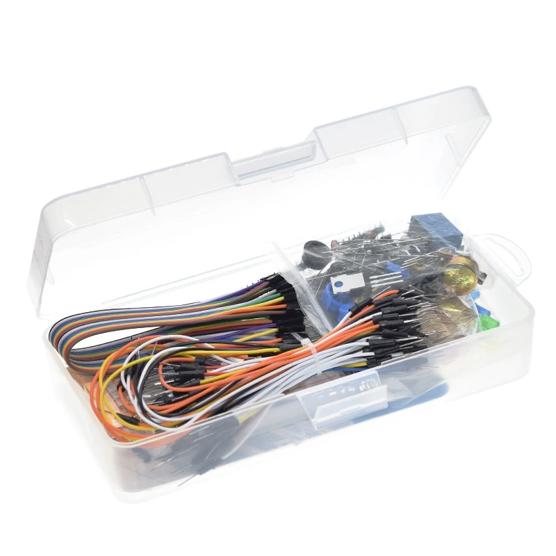 TZT Diy Electronic Component Base Fun Kit For Arduino Raspberry Pi Bundle With Breadboard Cable Resistor,Capacitor