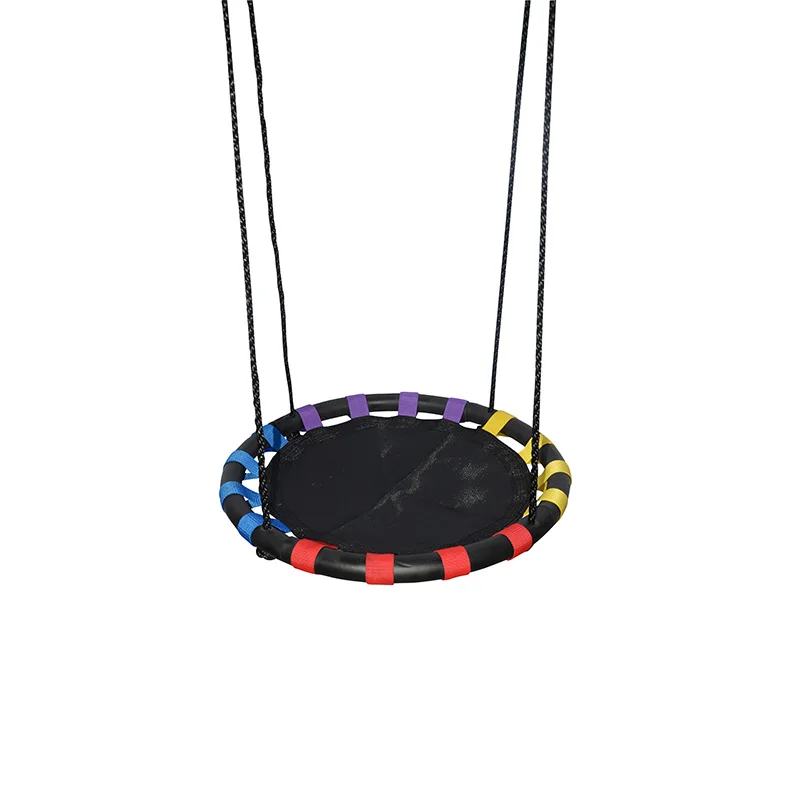 Wholesale Durable Outdoor Garden Round Platform Kids Fabric Ufo Ribbon Jumping Cloth Round Swing