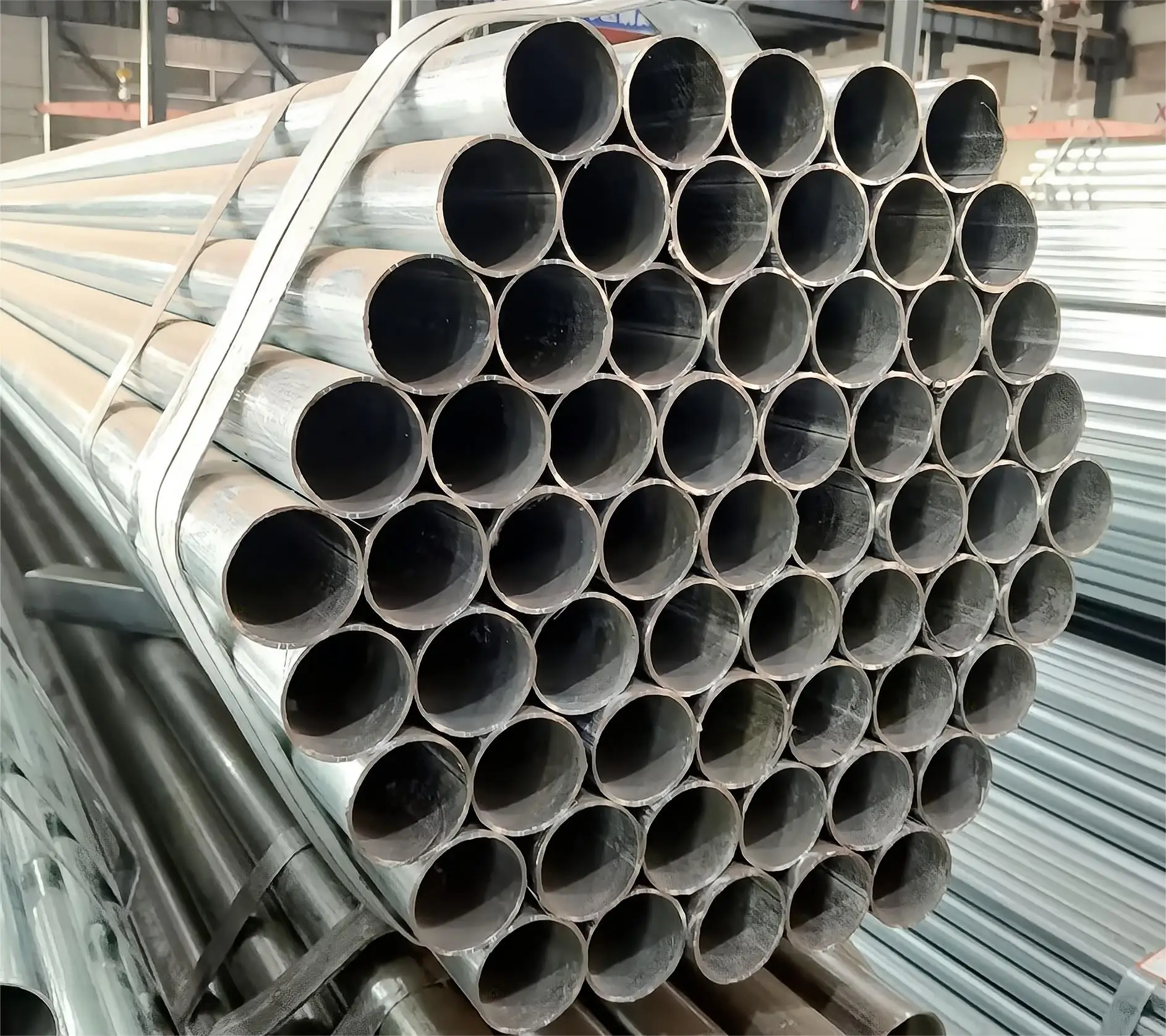 Factory wholesale lowest price galvanized steel pipe/hot-dip galvanized round steel pipe