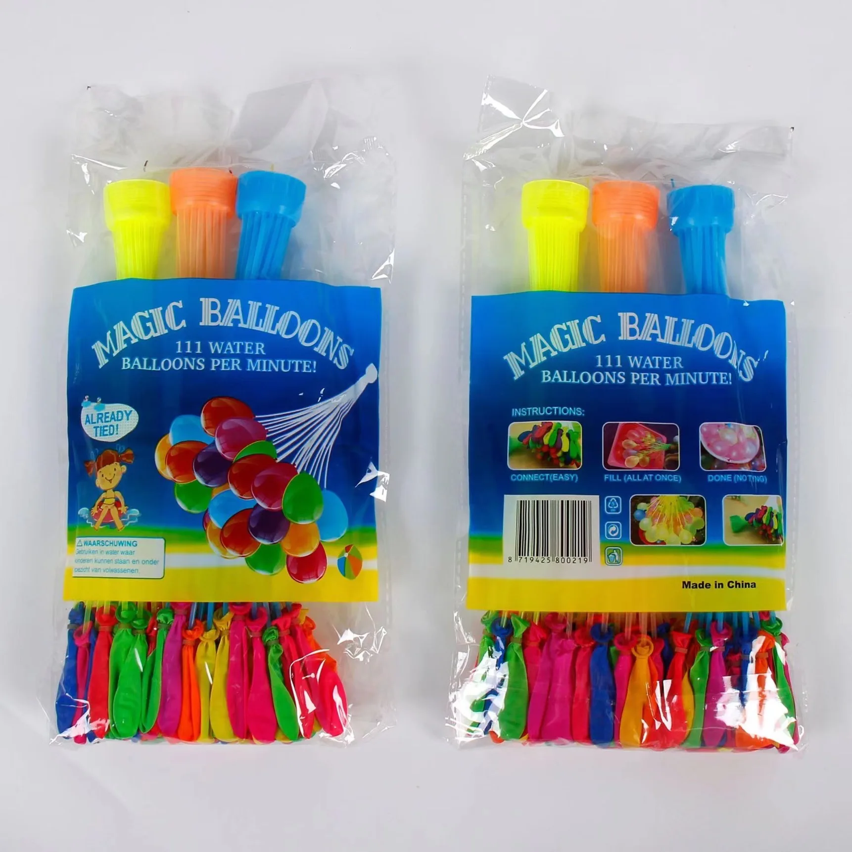Hot Sale 3 Bunch Easy Rapid Quick Fill Magic Self Sealing Water Balloon 111 Ball Bomb Boobs Quick Fill For Water Fighting Game