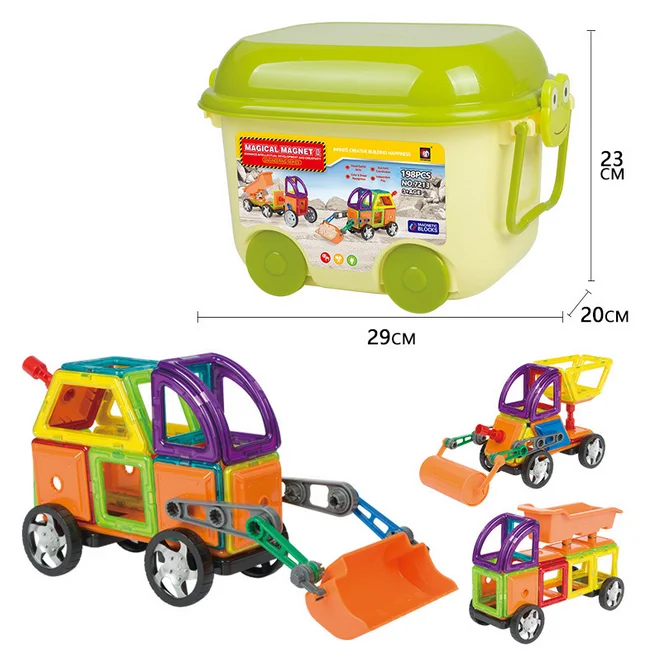 
Creative Magnetic Building Blocks Set Magnetic Car Preschool Educational Toys Kids 