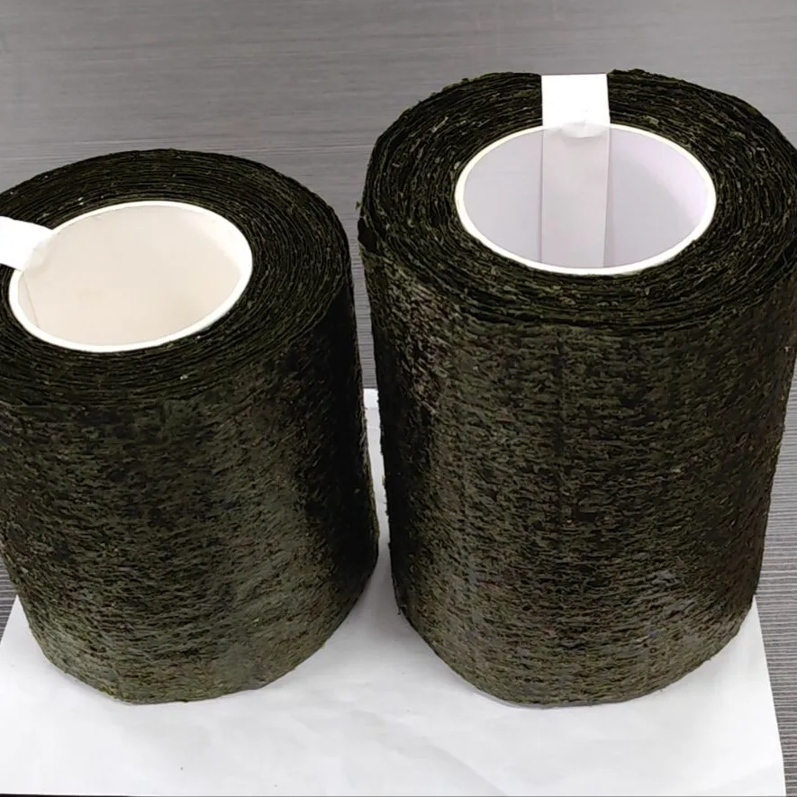 Factory dark green big sushi nori seaweed roll for commercial use