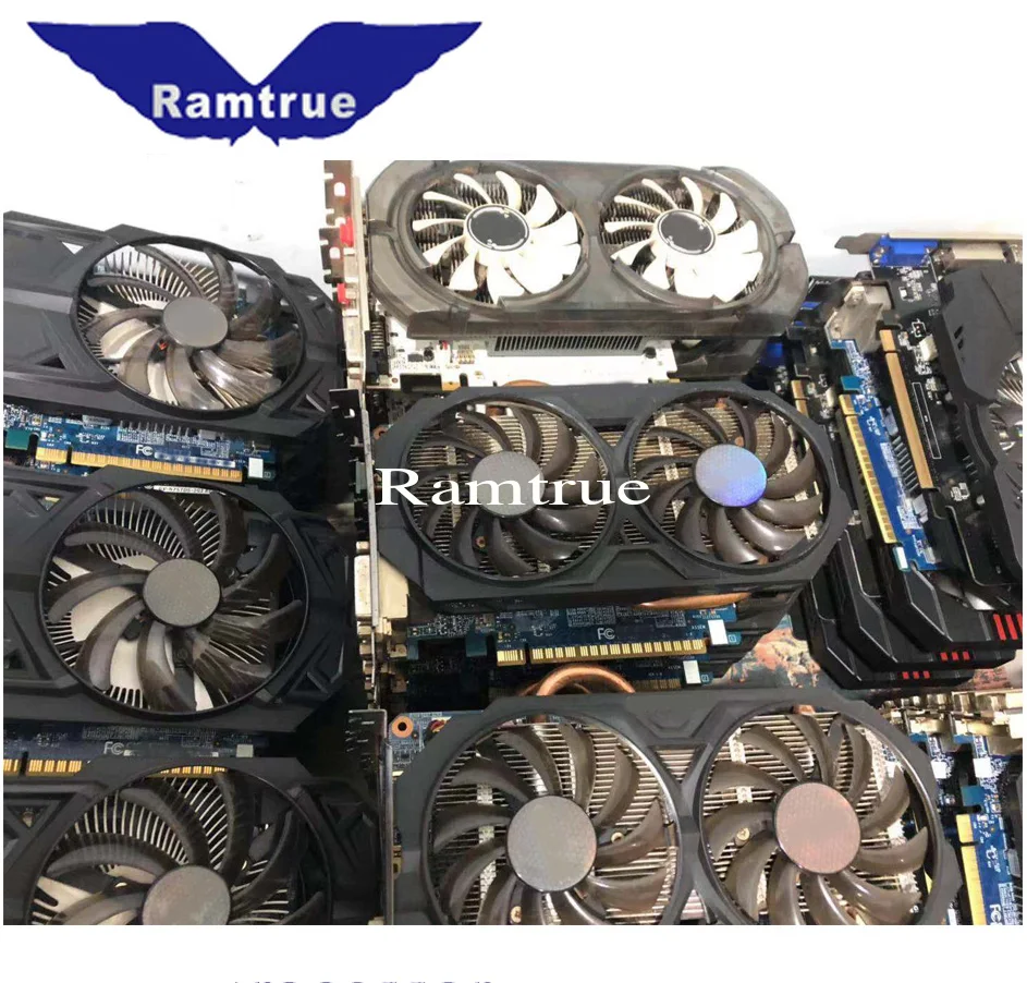 Оригинальная б/у графическая карта GTX660TI GTX750TI GTX960 GTX1050 GTX1050TI GTX1060 для настольных компьютеров