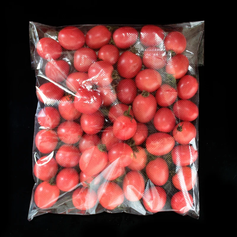Fruit vegetable bags hdpe bopp vegetables package.bag vegetable packing flat clear poly bags on rolls