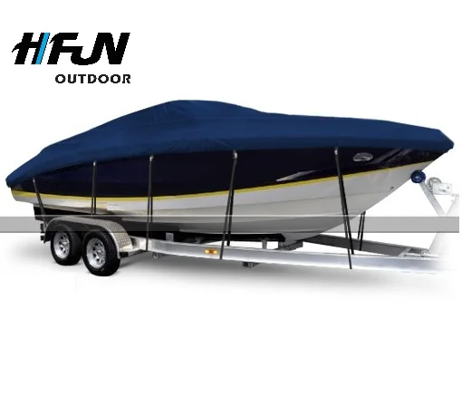 Boat Cover 17 19ft Waterproof Boat Cover Heavy Duty Bass UV Resistant Marine Grade Outboard Cover Fits